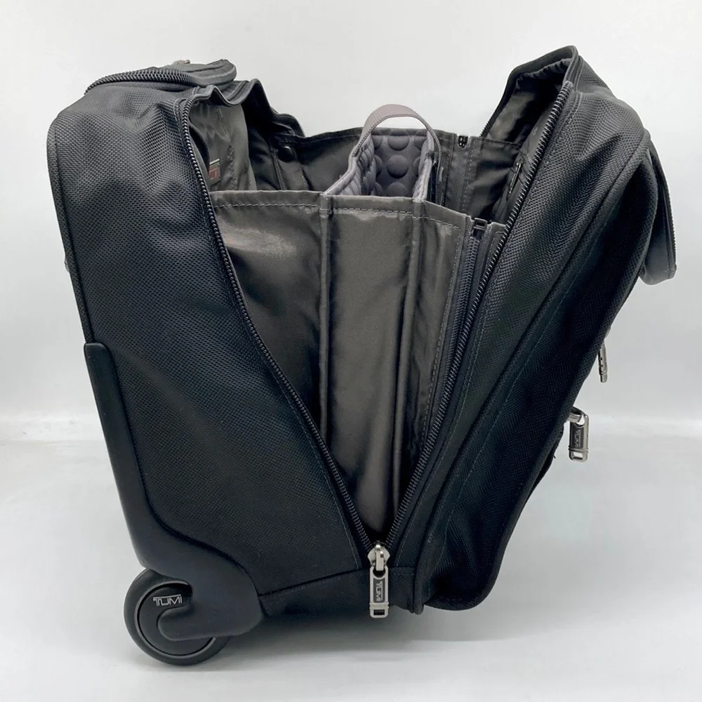 Tumi Black Rolling Carry-On Briefcase